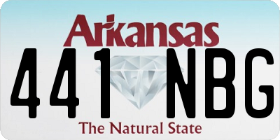 AR license plate 441NBG