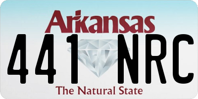 AR license plate 441NRC