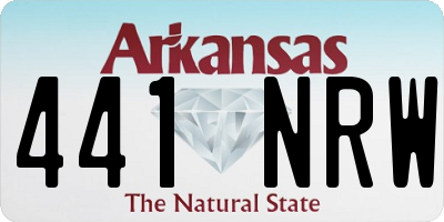 AR license plate 441NRW