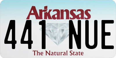AR license plate 441NUE