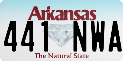 AR license plate 441NWA