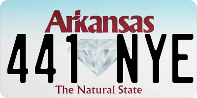 AR license plate 441NYE