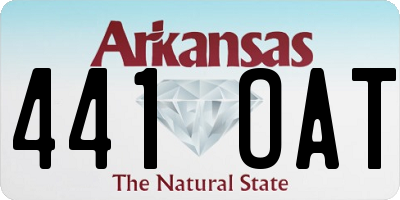 AR license plate 441OAT