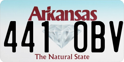AR license plate 441OBV