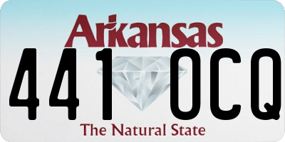 AR license plate 441OCQ
