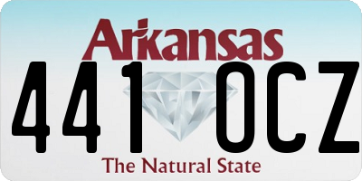 AR license plate 441OCZ