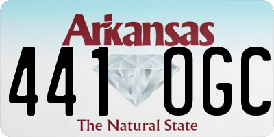AR license plate 441OGC