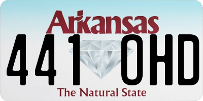 AR license plate 441OHD