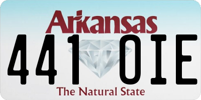 AR license plate 441OIE