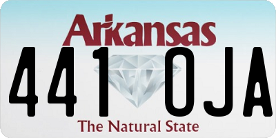 AR license plate 441OJA