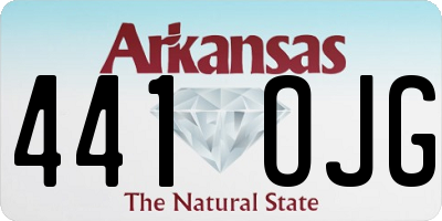AR license plate 441OJG