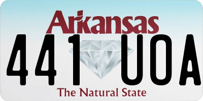 AR license plate 441UOA