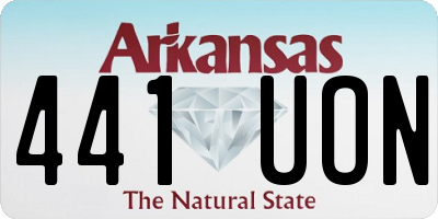 AR license plate 441UON