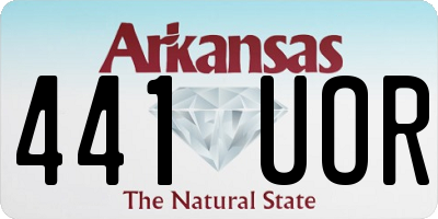 AR license plate 441UOR