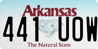 AR license plate 441UOW