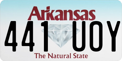 AR license plate 441UOY