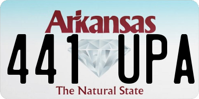 AR license plate 441UPA