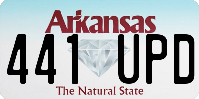 AR license plate 441UPD