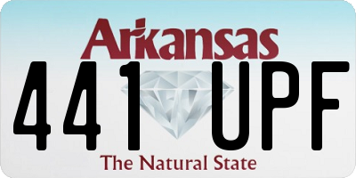 AR license plate 441UPF