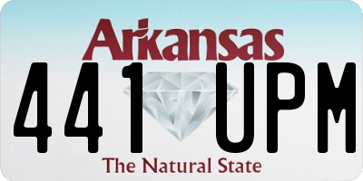 AR license plate 441UPM