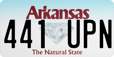 AR license plate 441UPN