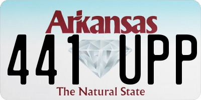 AR license plate 441UPP