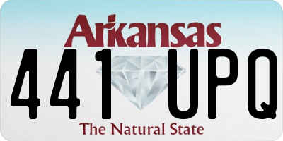 AR license plate 441UPQ