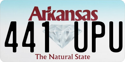 AR license plate 441UPU