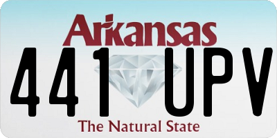 AR license plate 441UPV