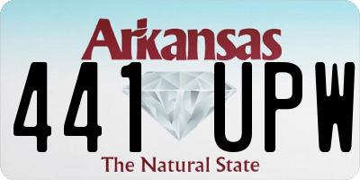 AR license plate 441UPW