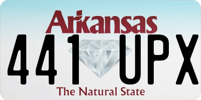 AR license plate 441UPX