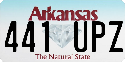 AR license plate 441UPZ