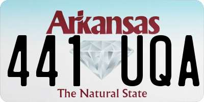 AR license plate 441UQA