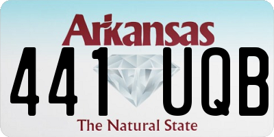 AR license plate 441UQB