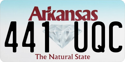 AR license plate 441UQC