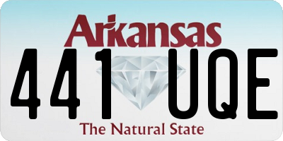 AR license plate 441UQE