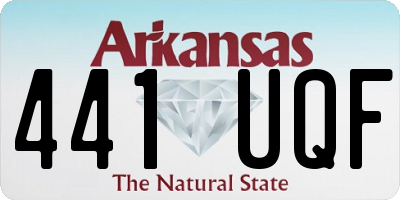 AR license plate 441UQF