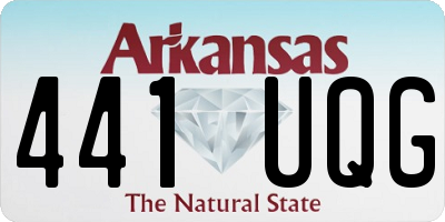 AR license plate 441UQG