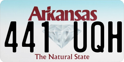 AR license plate 441UQH