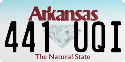 AR license plate 441UQI