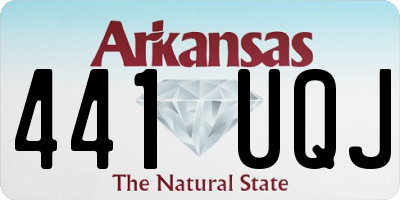 AR license plate 441UQJ
