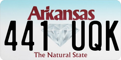 AR license plate 441UQK