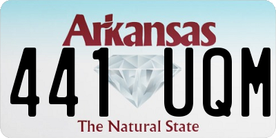 AR license plate 441UQM