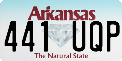AR license plate 441UQP