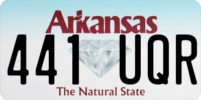 AR license plate 441UQR