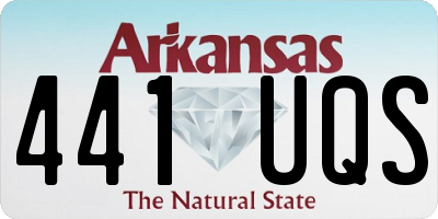 AR license plate 441UQS