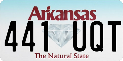 AR license plate 441UQT
