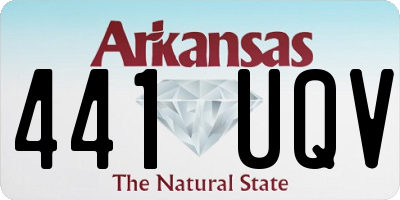 AR license plate 441UQV