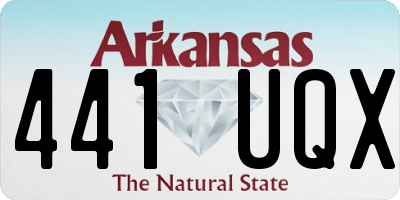 AR license plate 441UQX