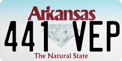 AR license plate 441VEP